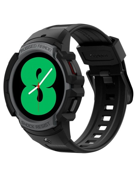 Spigen Rugged Armor Pro dėklas su dirželiu, skirtas Samsung Galaxy Watch 4/ 5 (44 mm) – pilkas Spigen Rugged Armor Pro dėklas su dirželiu, skirtas Samsung Galaxy Watch 4/ 5 (44 mm) – pilkas