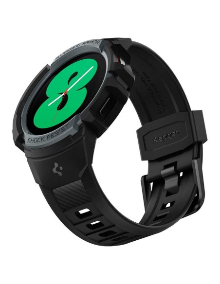Spigen Rugged Armor Pro dėklas su dirželiu, skirtas Samsung Galaxy Watch 4/ 5 (44 mm) – pilkas Spigen Rugged Armor Pro dėklas su dirželiu, skirtas Samsung Galaxy Watch 4/ 5 (44 mm) – pilkas