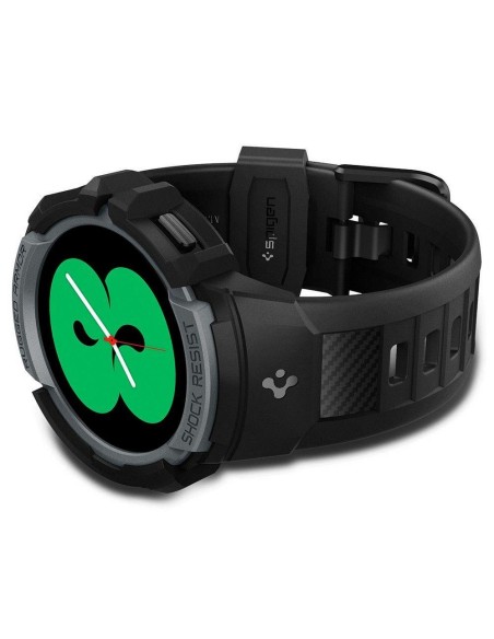 Spigen Rugged Armor Pro dėklas su dirželiu, skirtas Samsung Galaxy Watch 4/ 5 (44 mm) – pilkas Spigen Rugged Armor Pro dėklas su dirželiu, skirtas Samsung Galaxy Watch 4/ 5 (44 mm) – pilkas