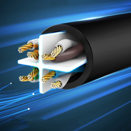 Patchcord Cable Ethernet tinklo kabelis RJ45 Cat 6 UTP 1000Mbps 3m mėlynas