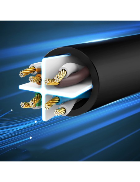Patchcord Cable Ethernet tinklo kabelis RJ45 Cat 6 UTP 1000Mbps 3m mėlynas Patchcord Cable Ethernet tinklo kabelis RJ45 Cat 6 UTP 1000Mbps 3m mėlynas