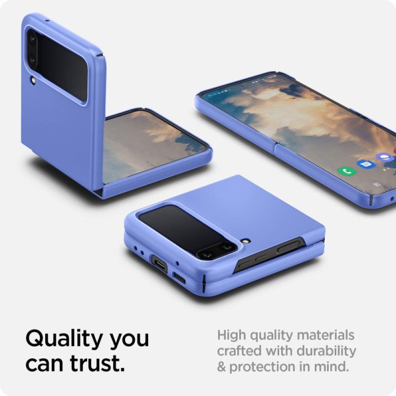 Spigen Airskin dėklas, skirtas Samsung Galaxy Z Flip 4 - mėlynas