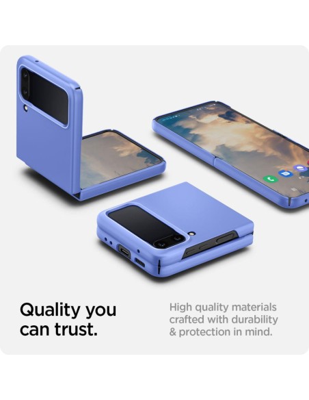 Spigen Airskin dėklas, skirtas Samsung Galaxy Z Flip 4 - mėlynas Spigen Airskin dėklas, skirtas Samsung Galaxy Z Flip 4 - mėlynas