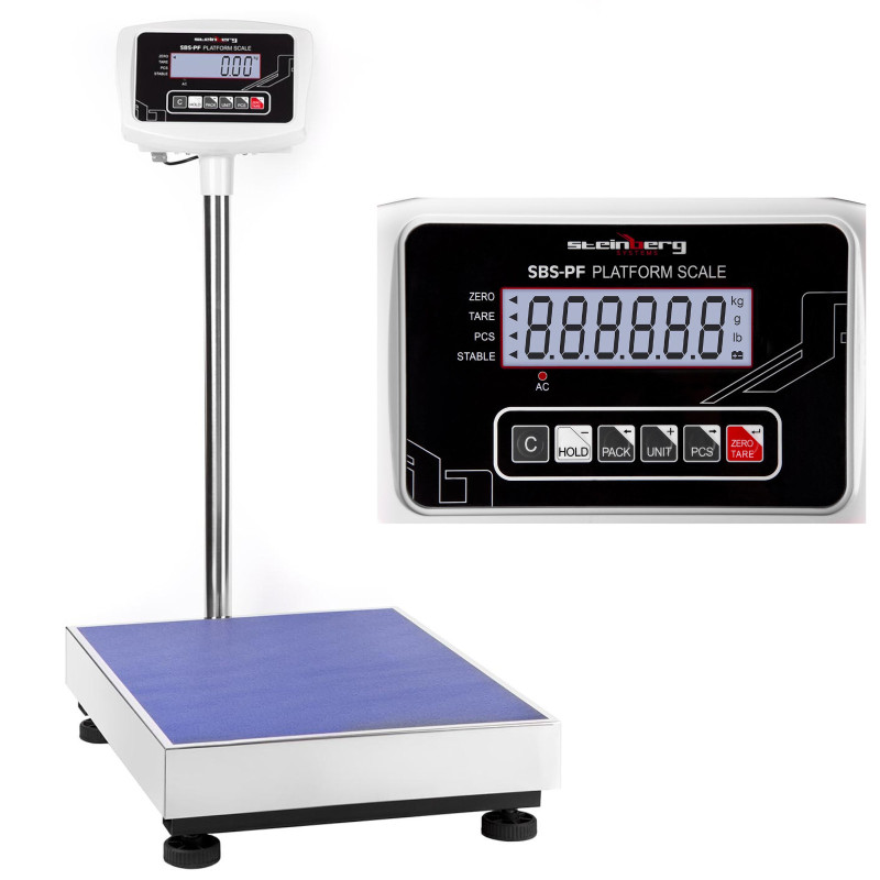 Skaičiavimo platformos laikymo svarstyklės SBS-PF-150 LCD iki 150kg