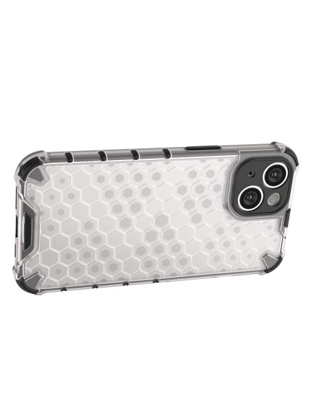 Korinis iPhone 14 dėklas, šarvuotas hibridinis dangtelis, skaidrus