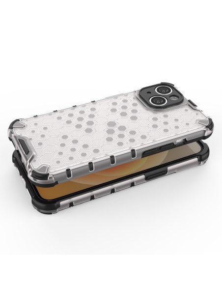 Korinis iPhone 14 Plus dėklas, šarvuotas hibridinis dangtelis, juodas