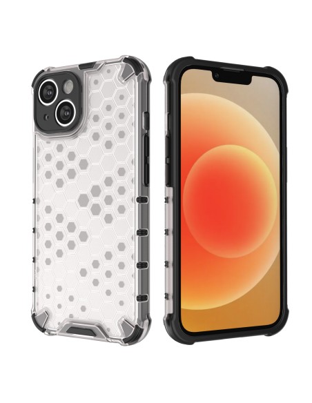 Korinis iPhone 14 Plus dėklas, šarvuotas hibridinis dangtelis, juodas