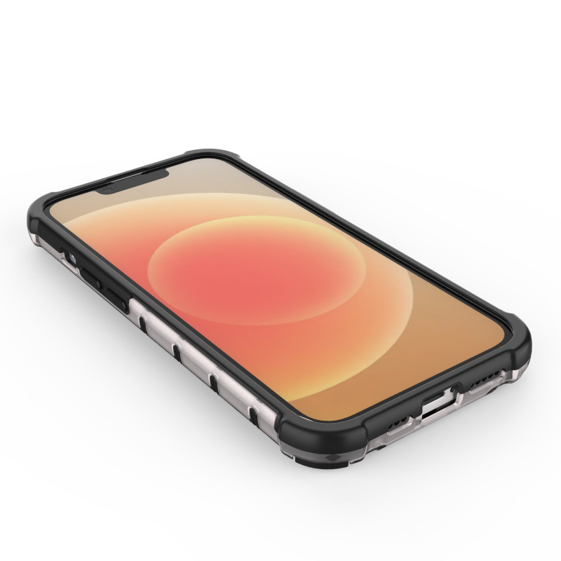 Korinis iPhone 14 Plus dėklas, šarvuotas hibridinis dangtelis, mėlynas