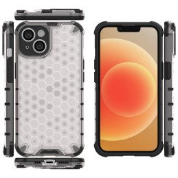 Korinis iPhone 14 Plus dėklas, šarvuotas hibridinis dangtelis, mėlynas