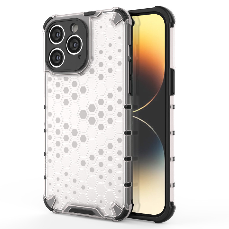Korinis iPhone 14 Pro dėklas, šarvuotas hibridinis dangtelis, skaidrus Korinis iPhone 14 Pro dėklas, šarvuotas hibridinis dangtelis, skaidrus