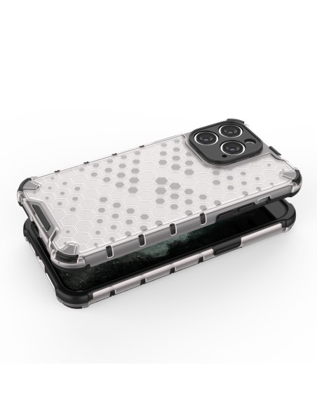 Korinis iPhone 14 Pro Max dėklas, šarvuotas hibridinis dangtelis, juodas