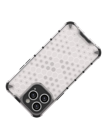 Korinis iPhone 14 Pro Max dėklas, šarvuotas hibridinis dangtelis, juodas