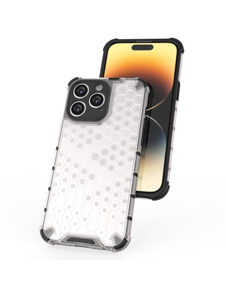 Korinis iPhone 14 Pro Max dėklas, šarvuotas hibridinis dangtelis, juodas