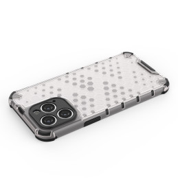 Korinis iPhone 14 Pro Max dėklas, šarvuotas hibridinis dangtelis, juodas