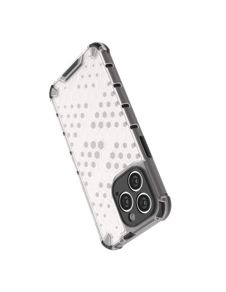 Korinis iPhone 14 Pro Max dėklas, šarvuotas hibridinis dangtelis, juodas