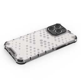 Korinis iPhone 14 Pro Max dėklas, šarvuotas hibridinis dangtelis, juodas