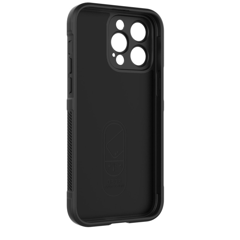 Magic Shield Case dėklas skirtas iPhone 14 Pro Max, lankstus šarvuotas dangtelis, bordo spalvos