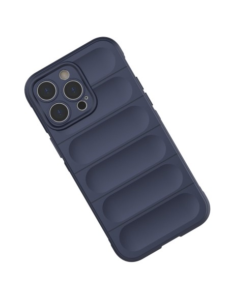 Magic Shield Case dėklas skirtas iPhone 14 Pro Max, lankstus šarvuotas dangtelis, bordo spalvos