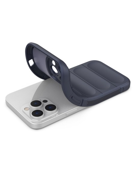 Magic Shield Case iPhone 14 Pro Max, lankstus, šarvuotas dangtelis, tamsiai mėlynas Magic Shield Case iPhone 14 Pro Max, lankstus, šarvuotas dangtelis, tamsiai mėlynas