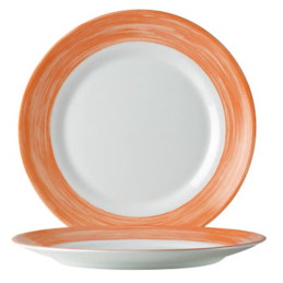 Desertinės lėkštės patvarios oranžinės Šepetėlio sk. 195mm 6 vnt Hendi 49138