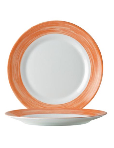 Desertinės lėkštės patvarios oranžinės Šepetėlio sk. 195mm 6 vnt Hendi 49138