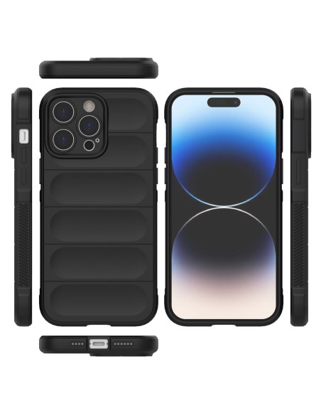 Magic Shield Case iPhone 14 Pro Max, lankstus, šarvuotas dangtelis, tamsiai mėlynas Magic Shield Case iPhone 14 Pro Max, lankstus, šarvuotas dangtelis, tamsiai mėlynas