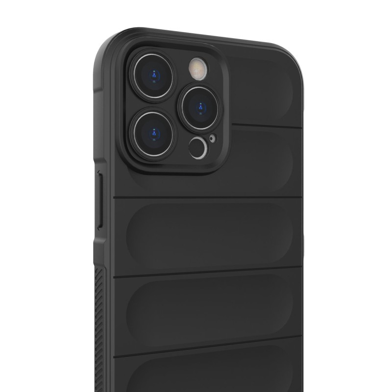 Magic Shield Case iPhone 14 Pro Max, lankstus, šarvuotas dangtelis, tamsiai mėlynas
