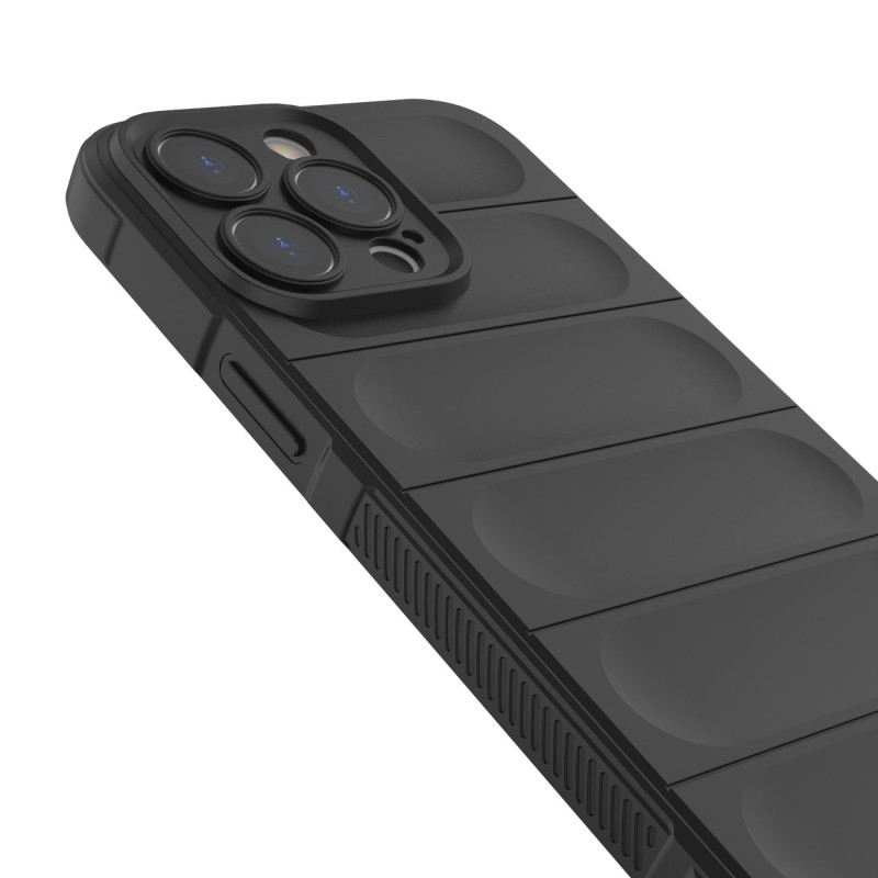 Magic Shield Case iPhone 14 Pro Max, lankstus, šarvuotas dangtelis, tamsiai mėlynas