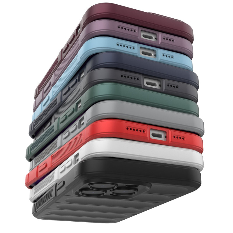 Magic Shield Case iPhone 14 Pro Max, lankstus, šarvuotas dangtelis, tamsiai mėlynas