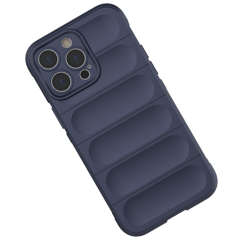 Magic Shield Case iPhone 14 Pro Max, lankstus, šarvuotas dangtelis, tamsiai mėlynas
