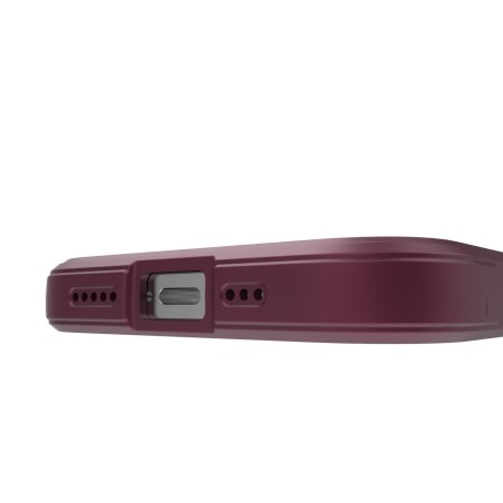 Magic Shield Case dėklas skirtas iPhone 14 Pro, lankstus šarvuotas dangtelis, bordo spalvos