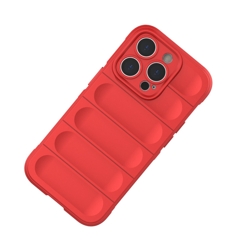 Magic Shield Case dėklas skirtas iPhone 14 Pro, lankstus šarvuotas dangtelis, bordo spalvos