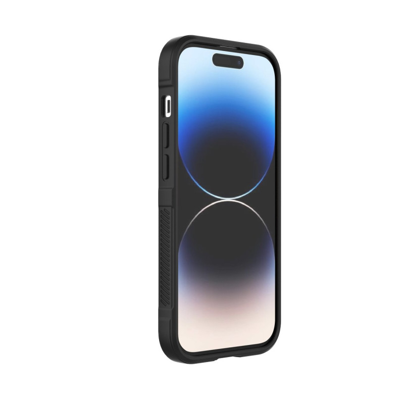 Magic Shield Case dėklas skirtas iPhone 14 Pro, lankstus šarvuotas dangtelis, bordo spalvos