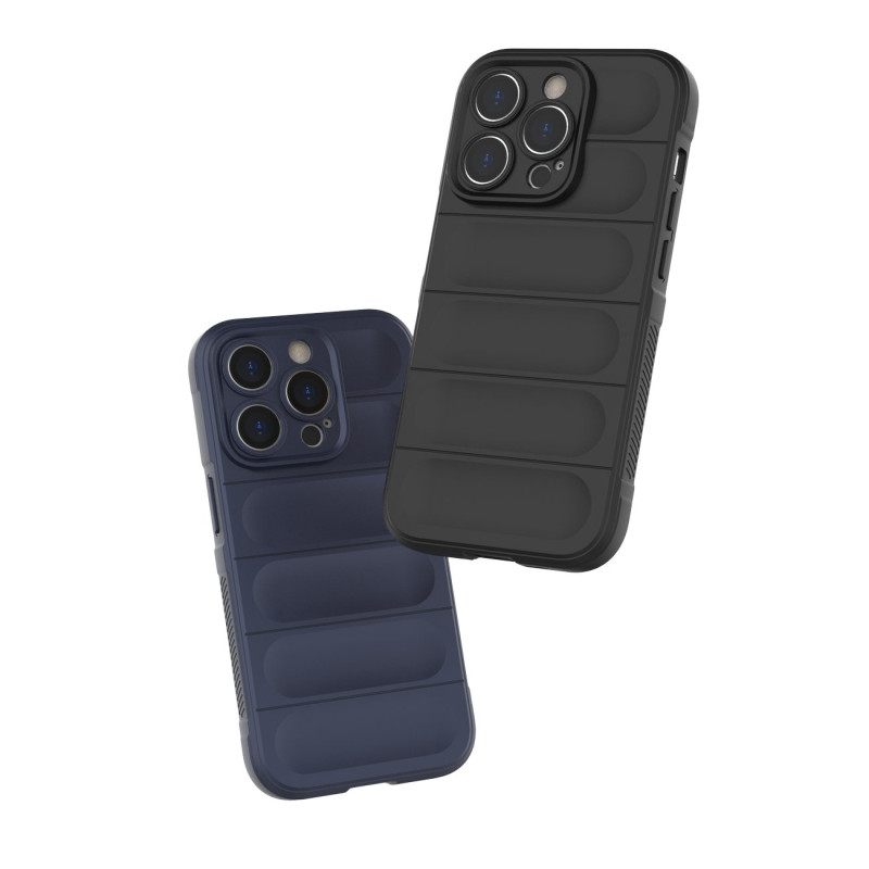 Magic Shield Case dėklas skirtas iPhone 14 Pro, lankstus šarvuotas dangtelis, bordo spalvos