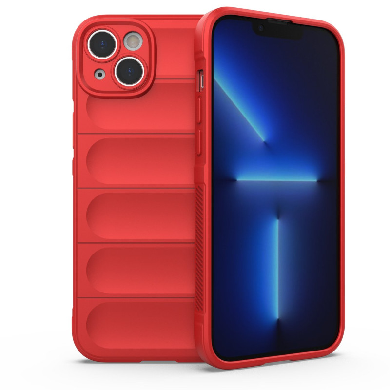 Magic Shield Case iPhone 14 Plus, lankstus, šarvuotas dangtelis, raudonas