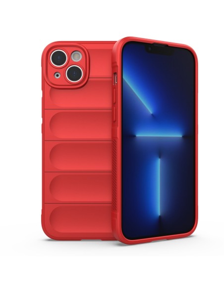 Magic Shield Case iPhone 14 Plus, lankstus, šarvuotas dangtelis, raudonas