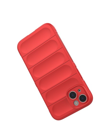 Magic Shield Case iPhone 14 Plus, lankstus, šarvuotas dangtelis, raudonas