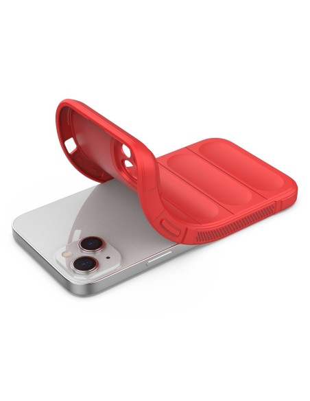 Magic Shield Case iPhone 14 Plus, lankstus, šarvuotas dangtelis, raudonas