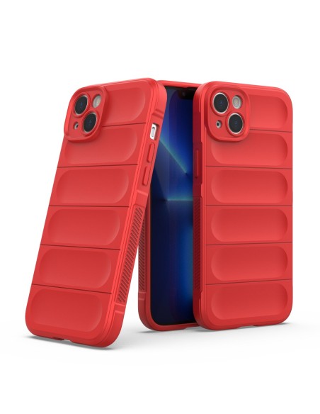 Magic Shield Case iPhone 14 Plus, lankstus, šarvuotas dangtelis, raudonas