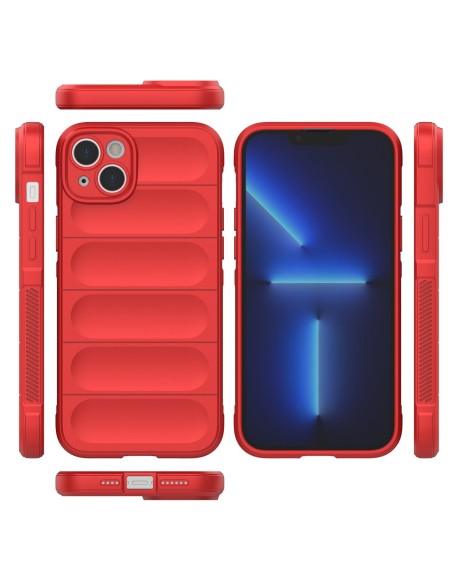 Magic Shield Case iPhone 14 Plus, lankstus, šarvuotas dangtelis, raudonas