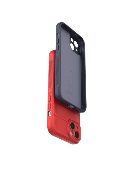 Magic Shield Case iPhone 14 Plus, lankstus, šarvuotas dangtelis, raudonas