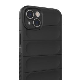 Magic Shield Case dėklas iPhone 14 Plus, lankstus šarvuotas dangtelis, bordo spalvos