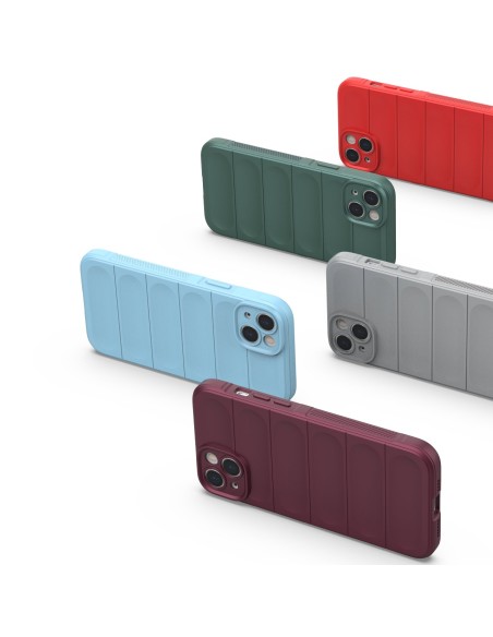 Magic Shield Case dėklas iPhone 14 Plus, lankstus šarvuotas dangtelis, bordo spalvos