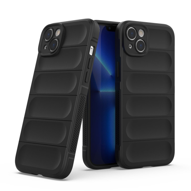 Magic Shield Case iPhone 14 Plus, lankstus, šarvuotas dangtelis, tamsiai mėlynas