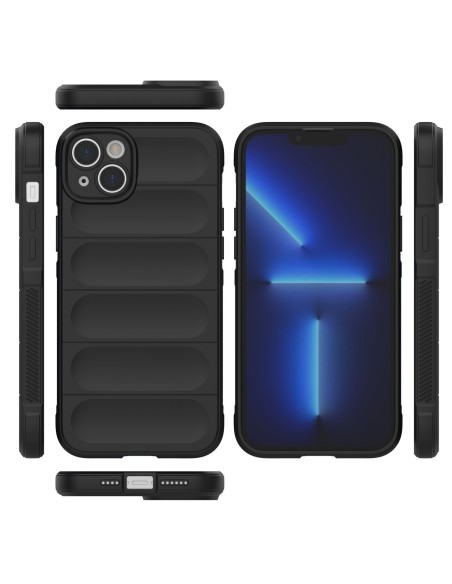 Magic Shield Case iPhone 14 Plus, lankstus, šarvuotas dangtelis, tamsiai mėlynas