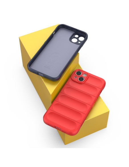 Magic Shield Case iPhone 14 Plus, lankstus, šarvuotas dangtelis, tamsiai mėlynas