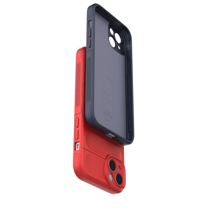 Magic Shield Case iPhone 14 Plus, lankstus, šarvuotas dangtelis, tamsiai mėlynas