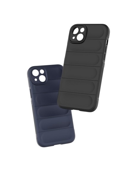 Magic Shield Case iPhone 14 Plus, lankstus, šarvuotas dangtelis, tamsiai mėlynas
