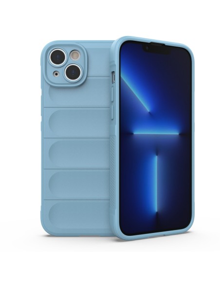 Magic Shield Case iPhone 14 Plus, lankstus, šarvuotas dangtelis, šviesiai mėlynas