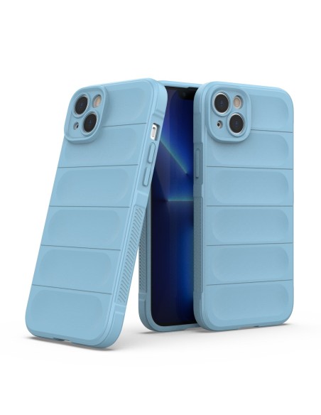 Magic Shield Case iPhone 14 Plus, lankstus, šarvuotas dangtelis, šviesiai mėlynas